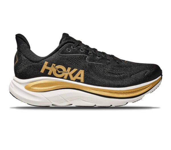 Scarpa Hoka Clifton 10 uomo black gold