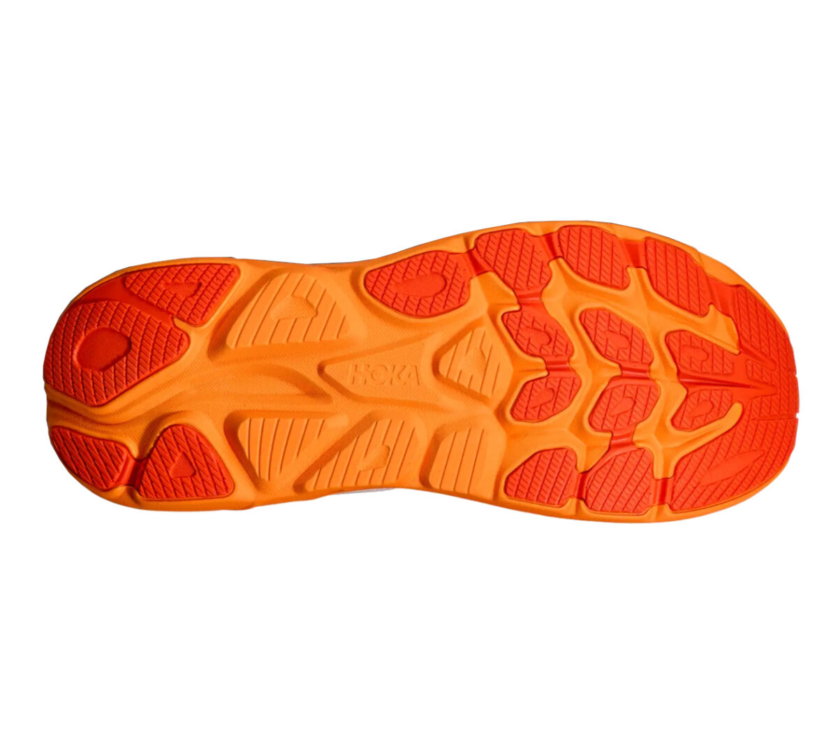 Suola Scarpa Hoka Clifton 10 uomo bianca arancione