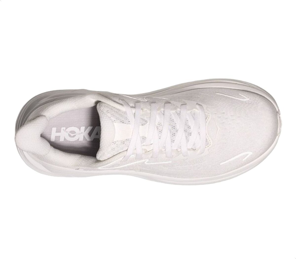 Tomaia Scarpa Hoka Clifton 10 uomo bianca