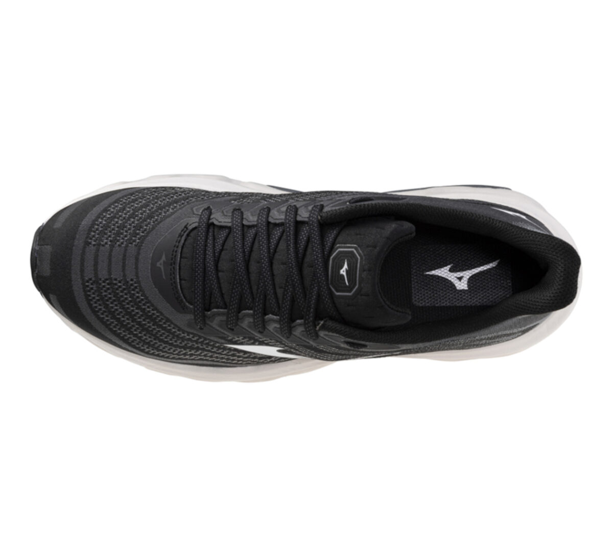 Tomaia Scarpa Mizuno Wave Horizon 8 uomo nera bianca