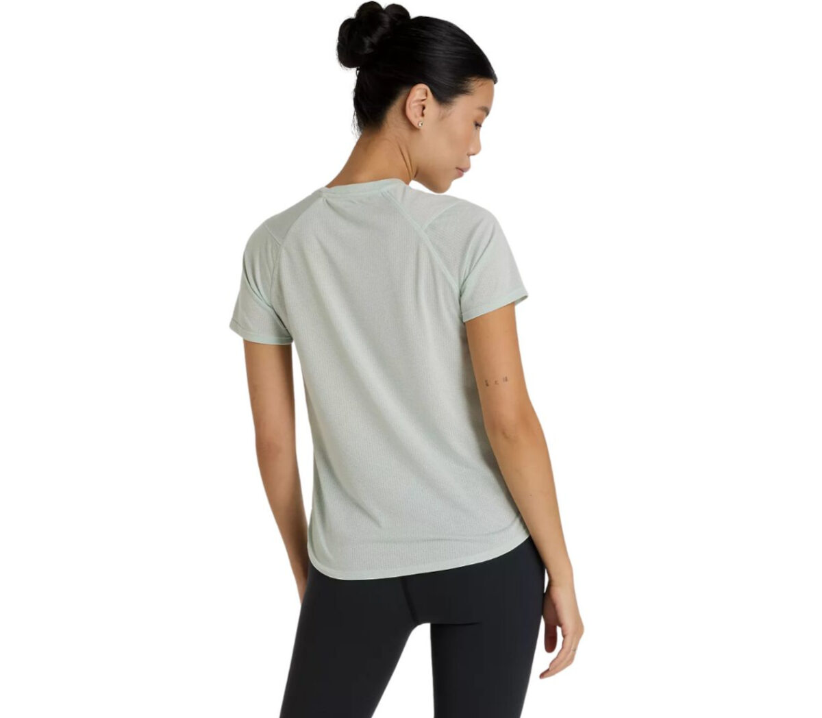 Dietro T-shirt New Balance Athletics T-shirt donna clay ash heather
