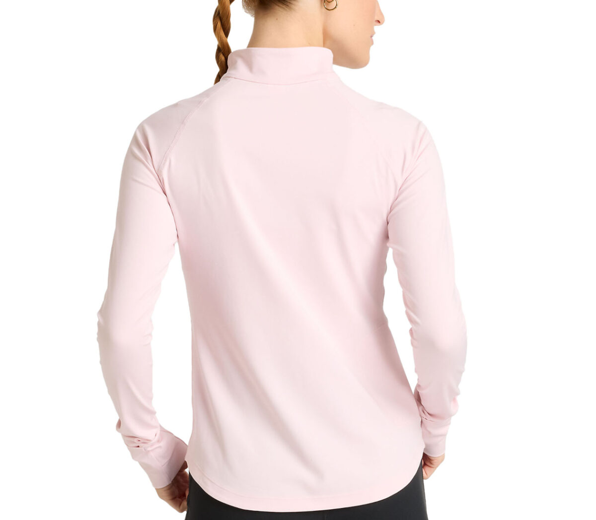 Dietro Maglia New Balance Harmony Half Zip donna rosa