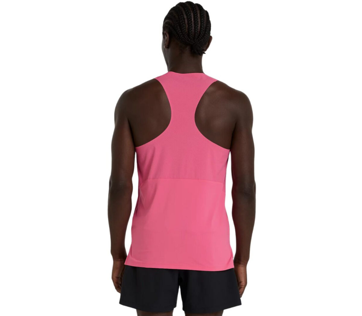 Dietro Canotta New Balance Race Day T-shirt uomo dragon berry