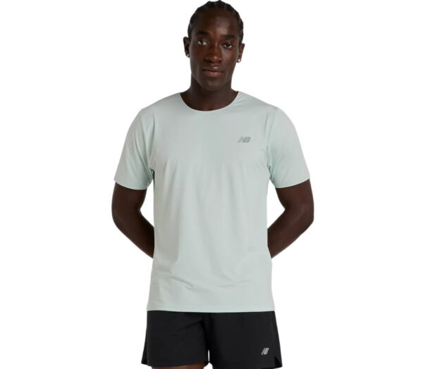 T-shirt New Balance Race Day T-shirt uomo clay ash