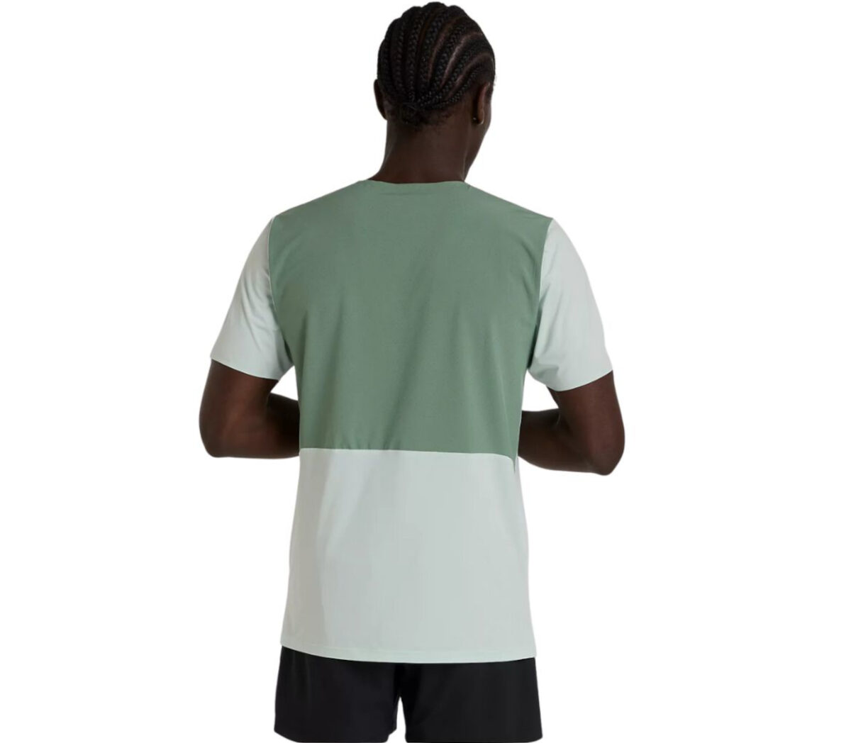 Dietro T-shirt New Balance Race Day T-shirt uomo clay ash