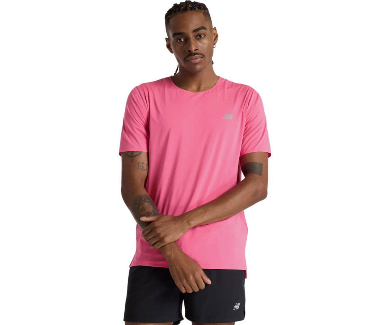 T-shirt New Balance Race Day T-shirt uomo dragon berry