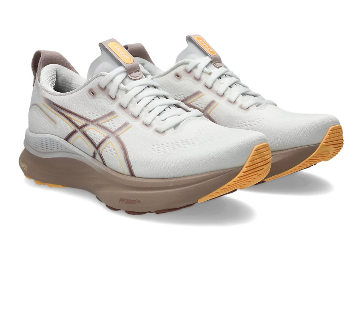 Coppia Scarpa Asics Gel Kayano 32 donna bianca beige