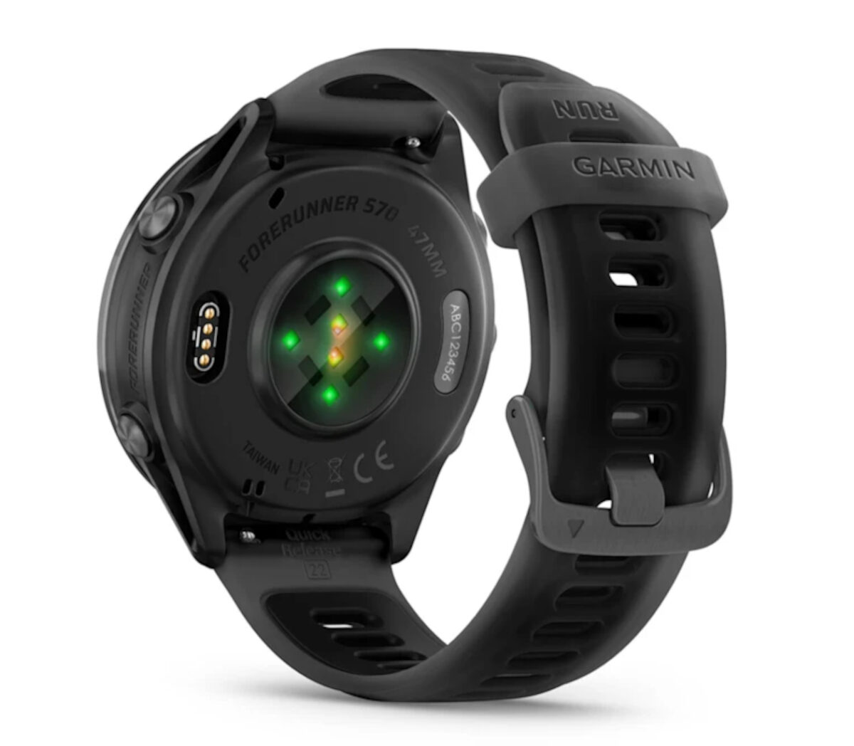 Dietro Orologio Garmin Forerunner 570 47 mm nero
