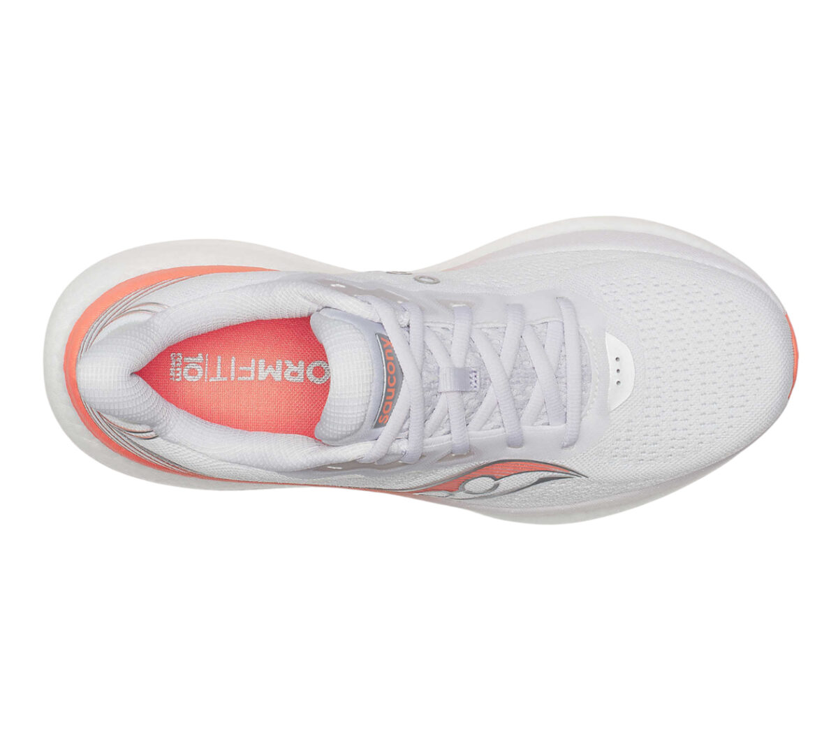 Tomaia Scarpa Saucony Triumph 23 donna bianca arancione