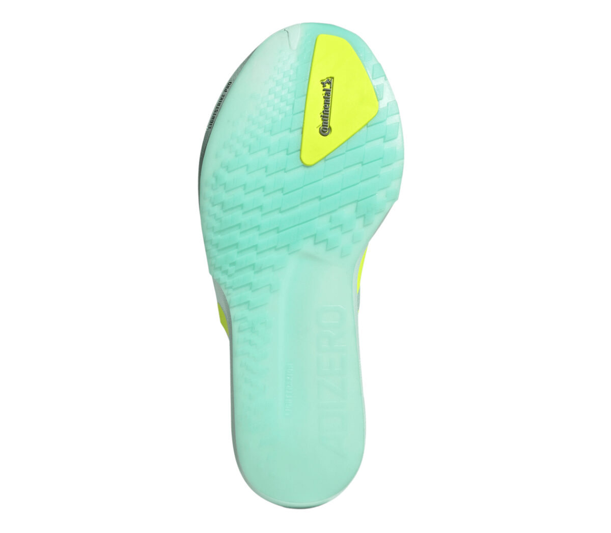 Suola Scarpa Adidas Adizero Adios 9 donna verde gialla