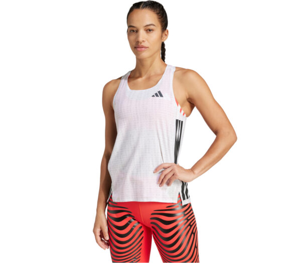 Canotta Adidas Adizero Singlet donna bianca