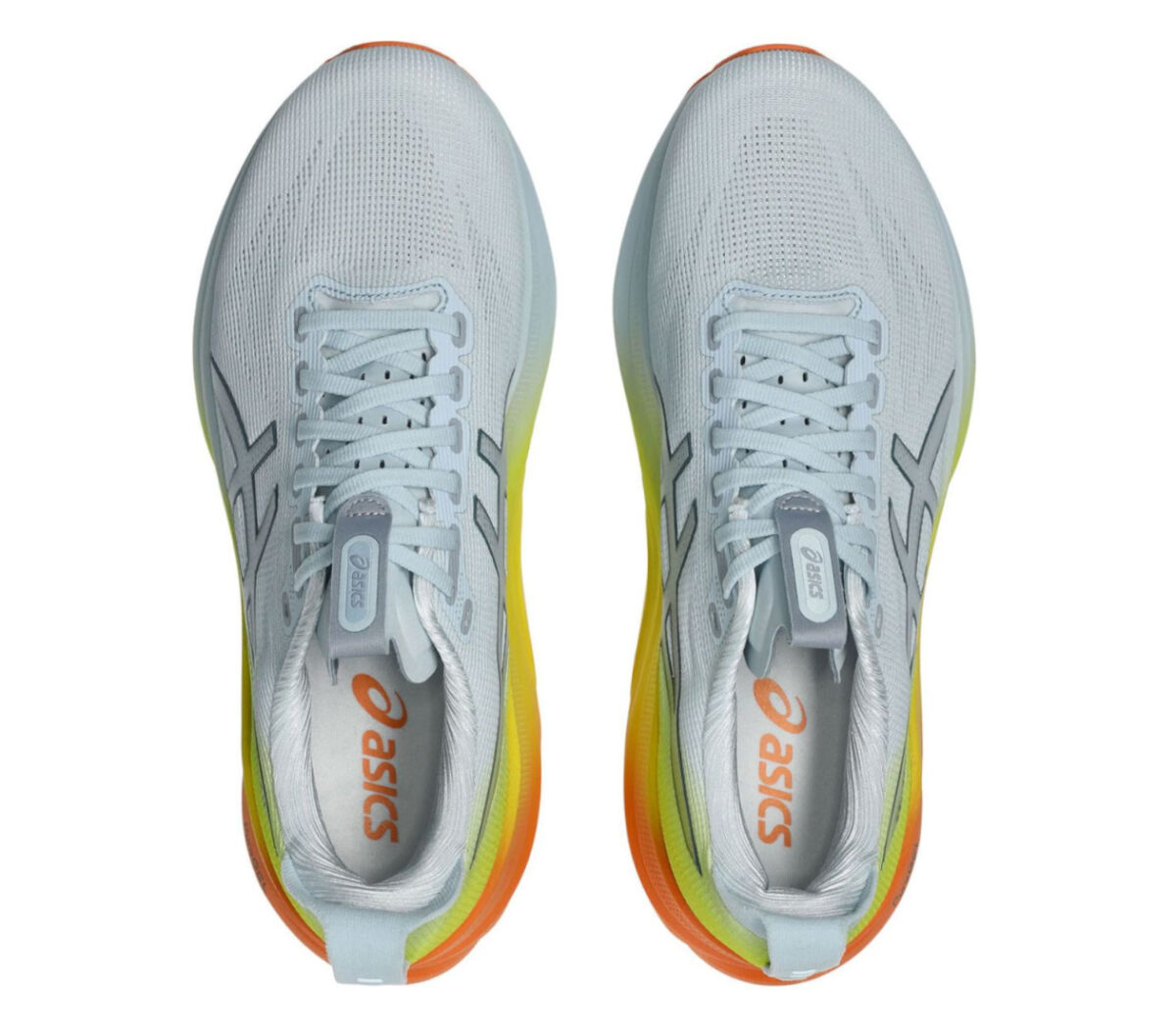 Tomaia Scarpa Asics Gel-Kayano 32 uomo grigia arancione