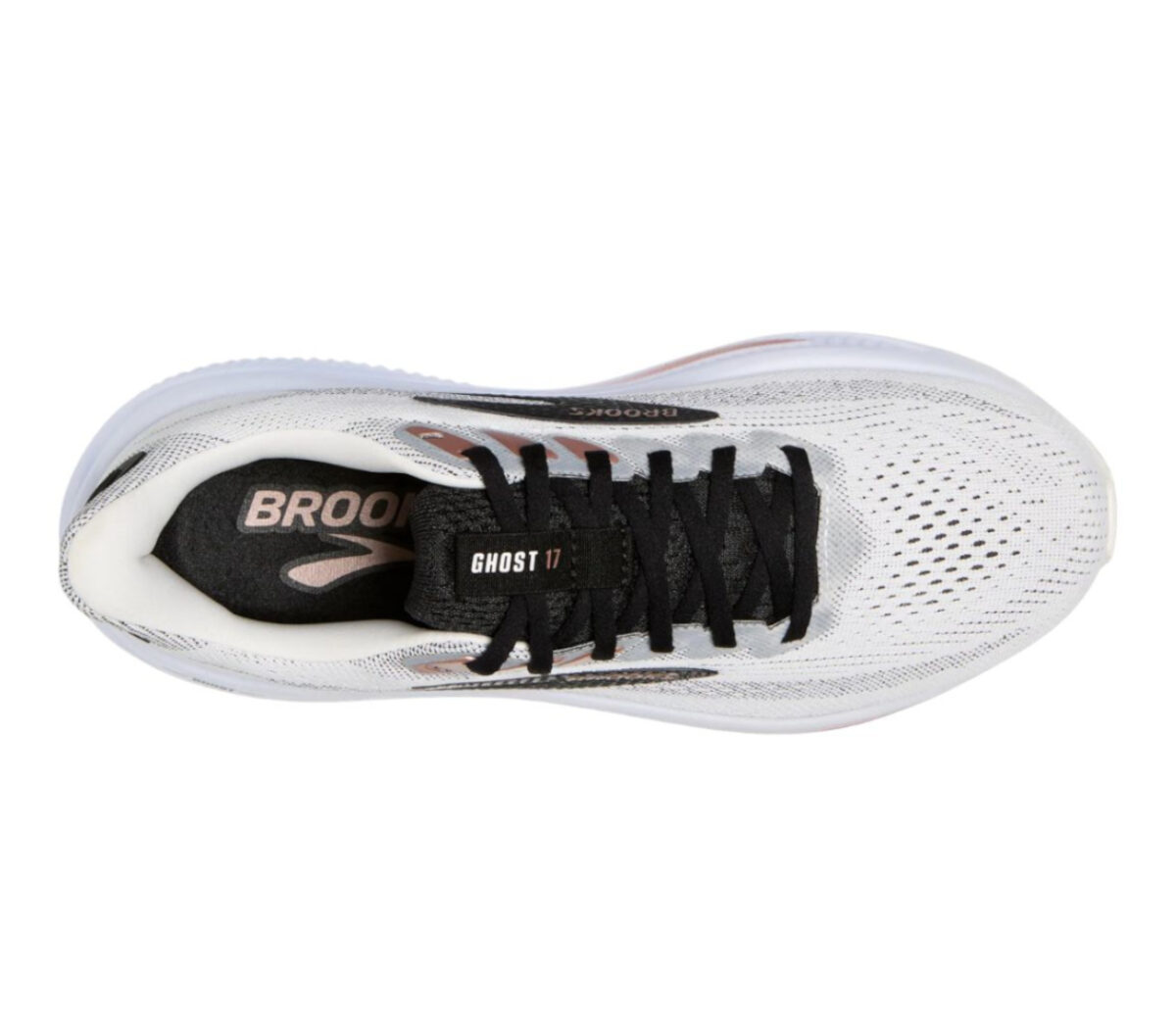 Tomaia Scarpa Brooks Ghost 17 donna bianca rosa