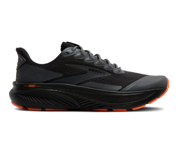 Scarpa Brooks Ghost 17 uomo nera arancione