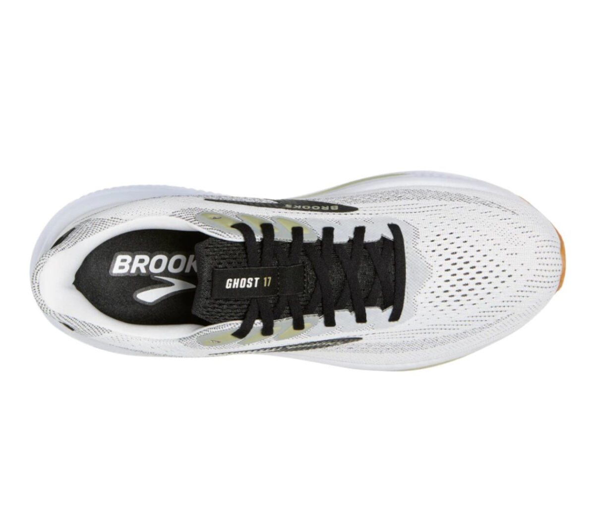 Tomaia Scarpa Brooks Ghost 17 uomo bianca beige