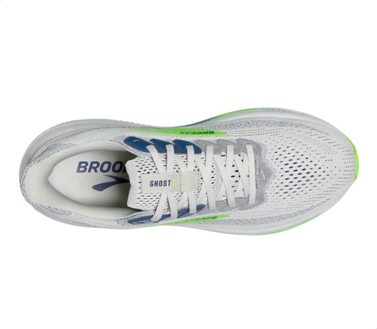 Tomaia Scarpa Brooks Ghost 17 uomo bianca verde