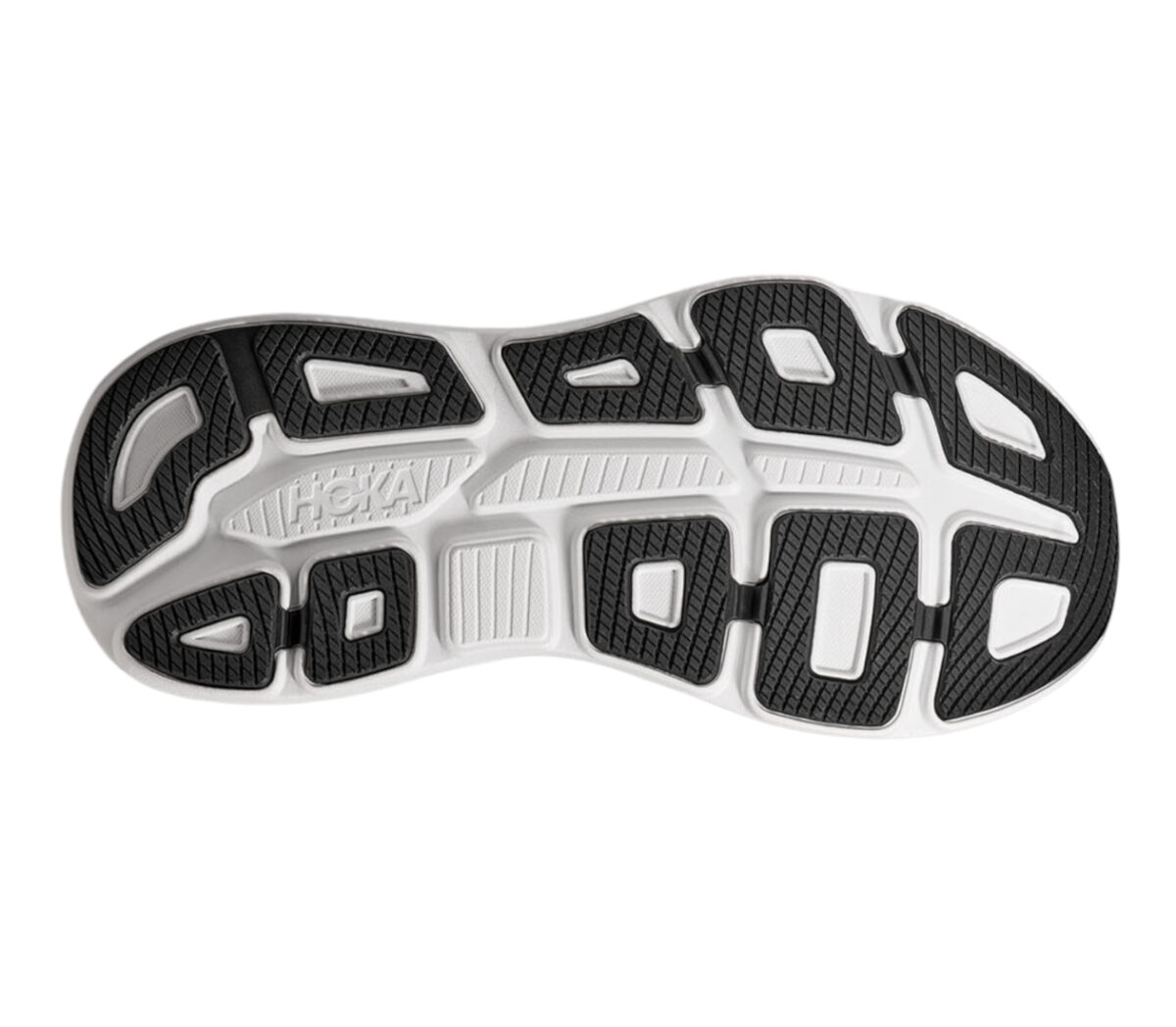 Suola Scarpa Hoka Bondi 8 Wide uomo nera bianca