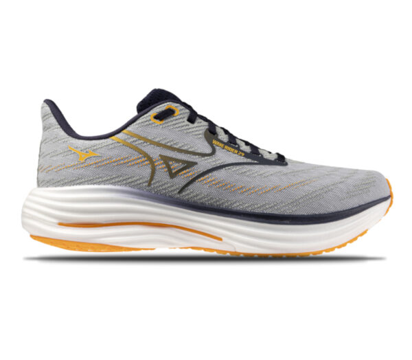 Scarpa Mizuno Wave Rider 29 uomo grigio arancione
