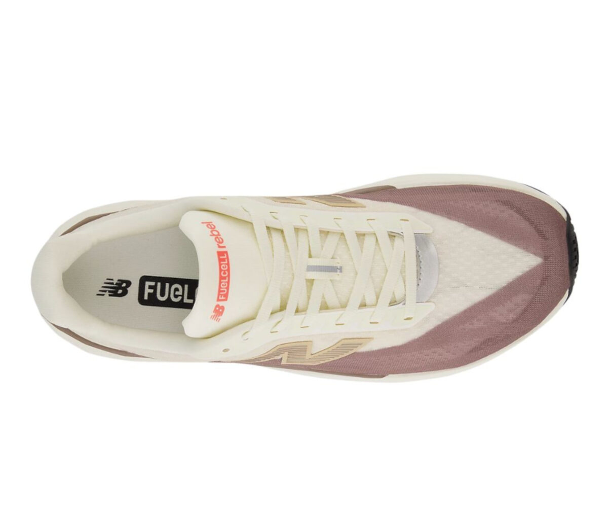 Tomaia Scarpa New Balance FuelCell Rebel v5 uomo beige marrone