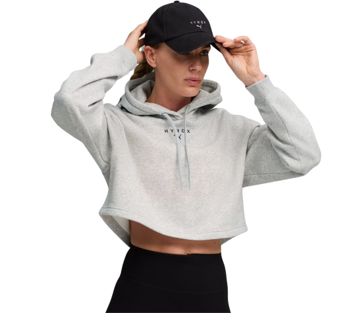 Felpa Puma x HYROX Heavyweight Hoodie donna grigia
