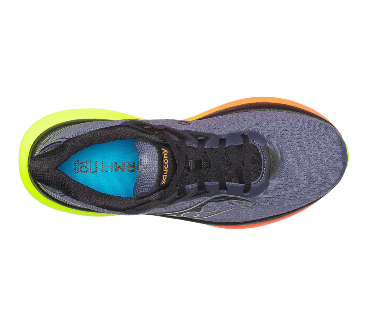 Tomaia Scarpa Saucony Triumph 2 uomo grigia arancione