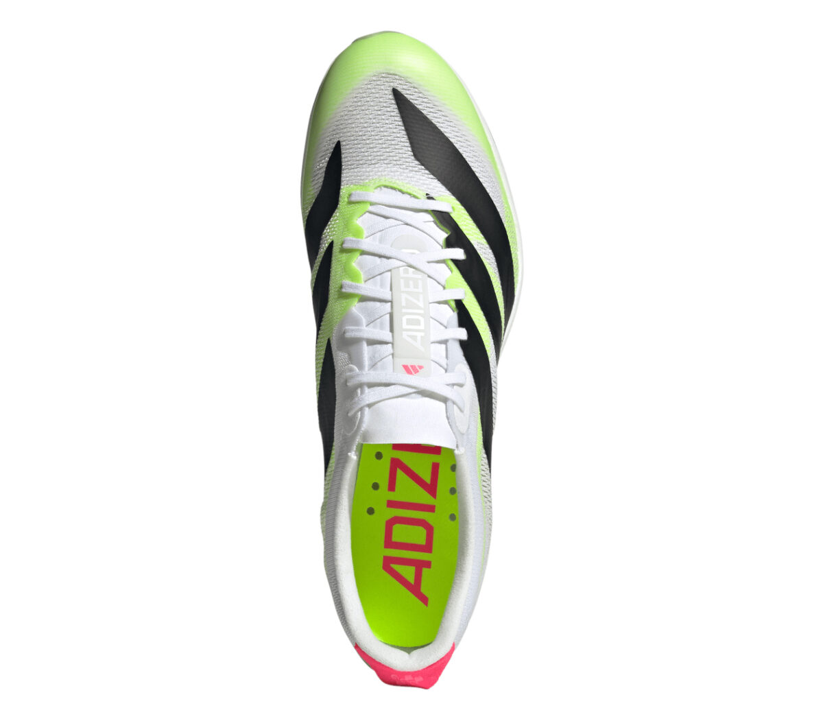 Tomaia Scarpa Adidas Adizero Prima SP 4 unisex bianca gialla