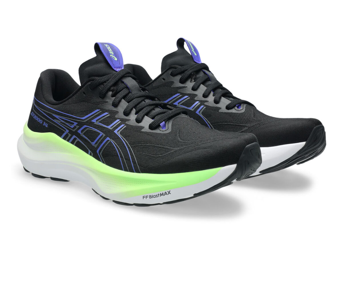 Coppia Scarpa Asics GT-2000 14 uomo nera verde