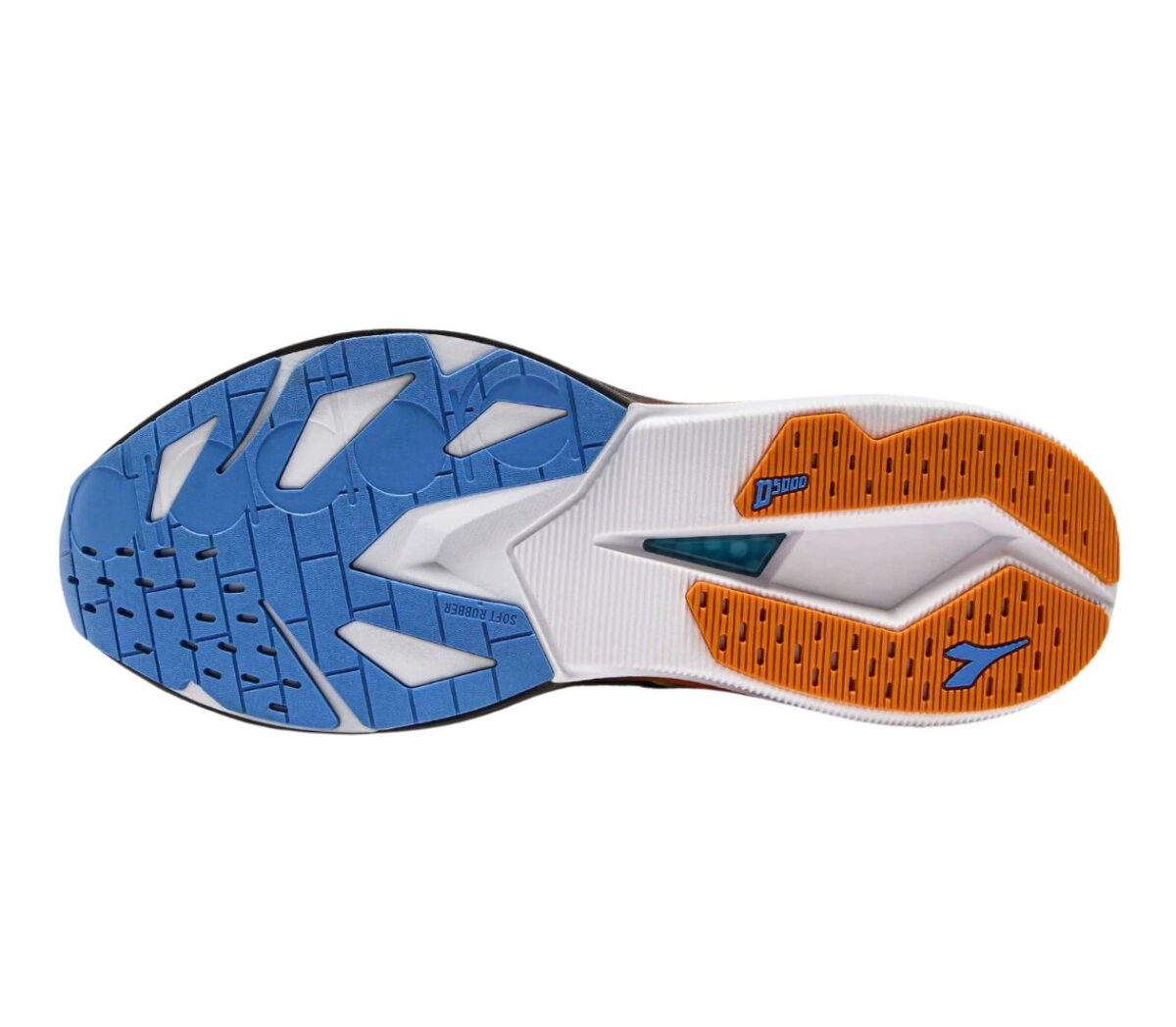 Suola Scarpa Diadora Mythos Blushield Volo 5 uomo nera arancione