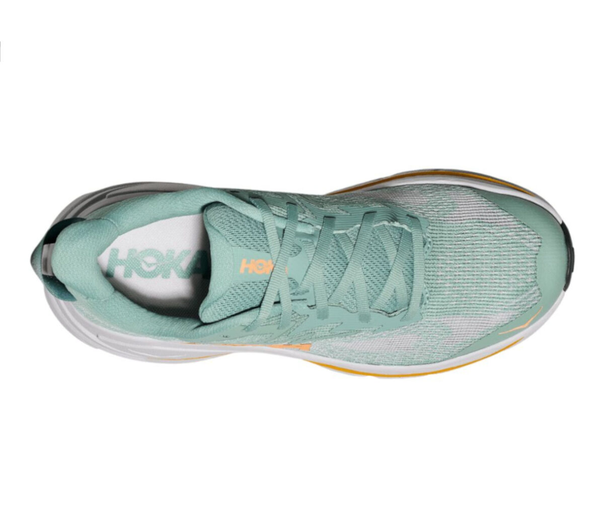 Tomaia Scarpa Hoka Challenger 8 donna verde arancione