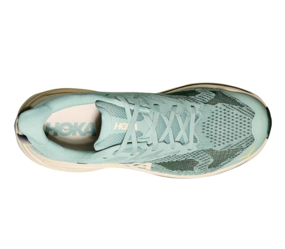 Tomaia Scarpa Hoka Challenger 8 uomo verde beige