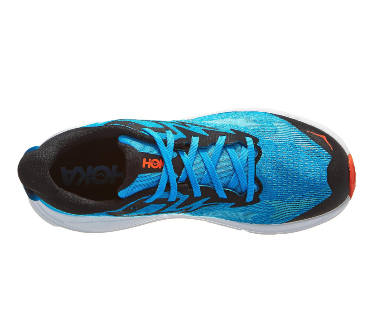 tomaia scarpa da running uomo hoka challenger 8 blu e nero