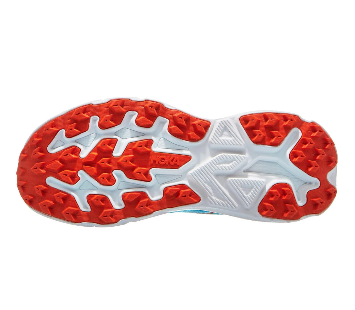 suola scarpa da running uomo hoka challenger 8 blu e nero