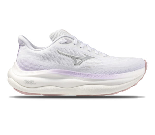 Scarpa Mizuno Wave Sky 9 donna petalo bianco argento orchidea