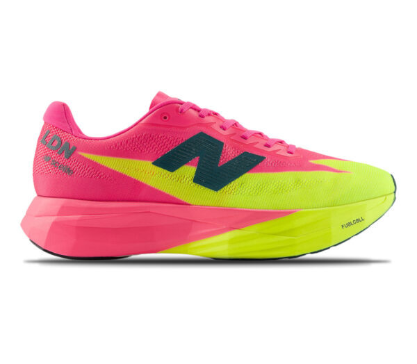Scarpa New Balance FuelCell SuperComp Elite v5 uomo rosa gialla