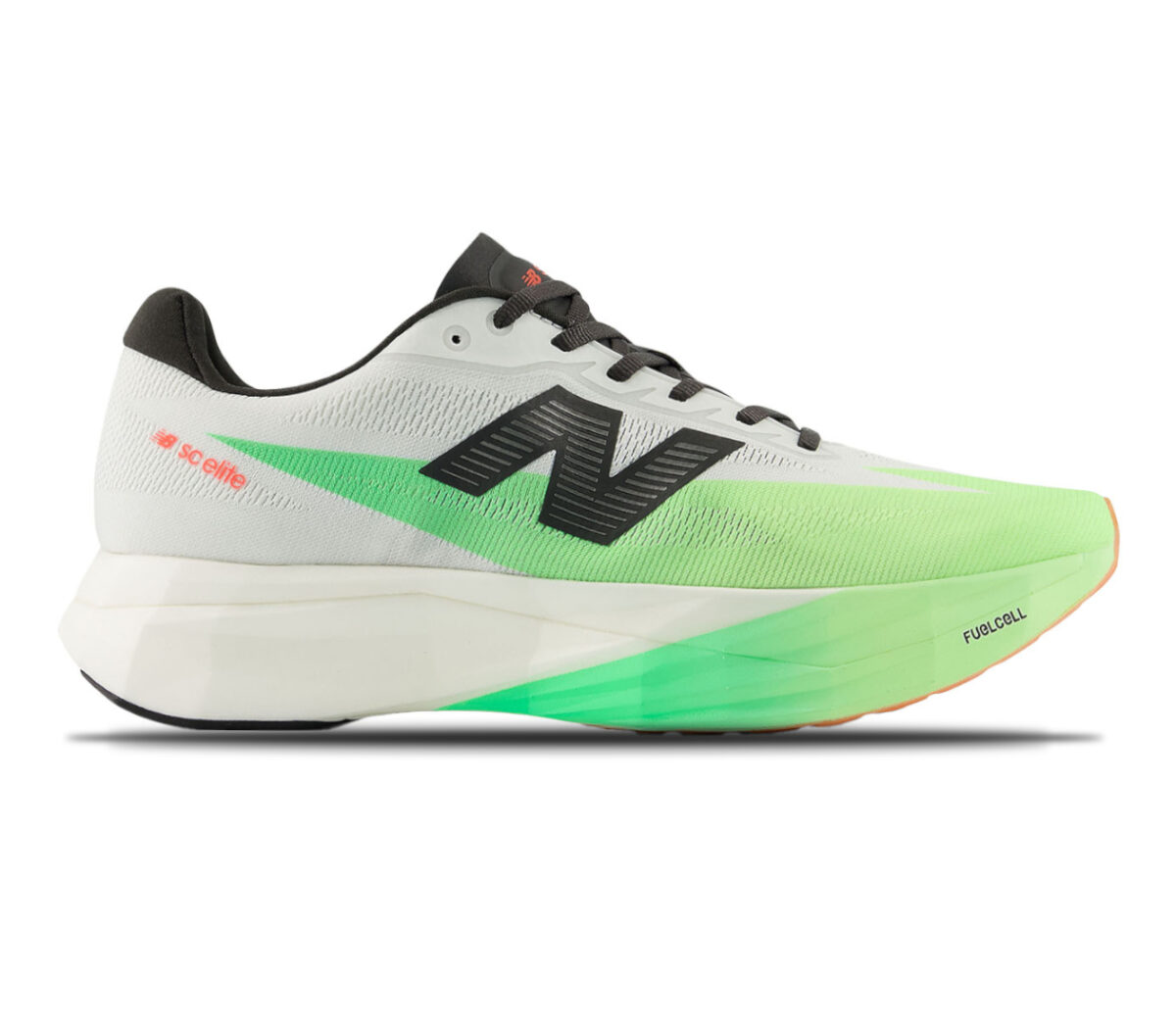 Scarpa New Balance Supercomp Elite v5 uomo bianca verde