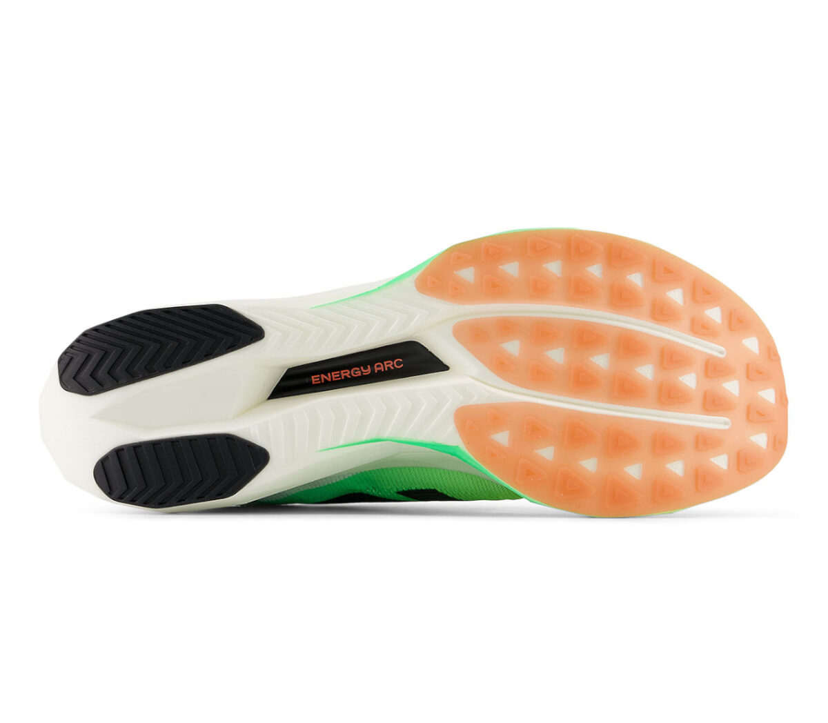 Suola Scarpa New Balance Supercomp Elite v5 uomo bianca verde