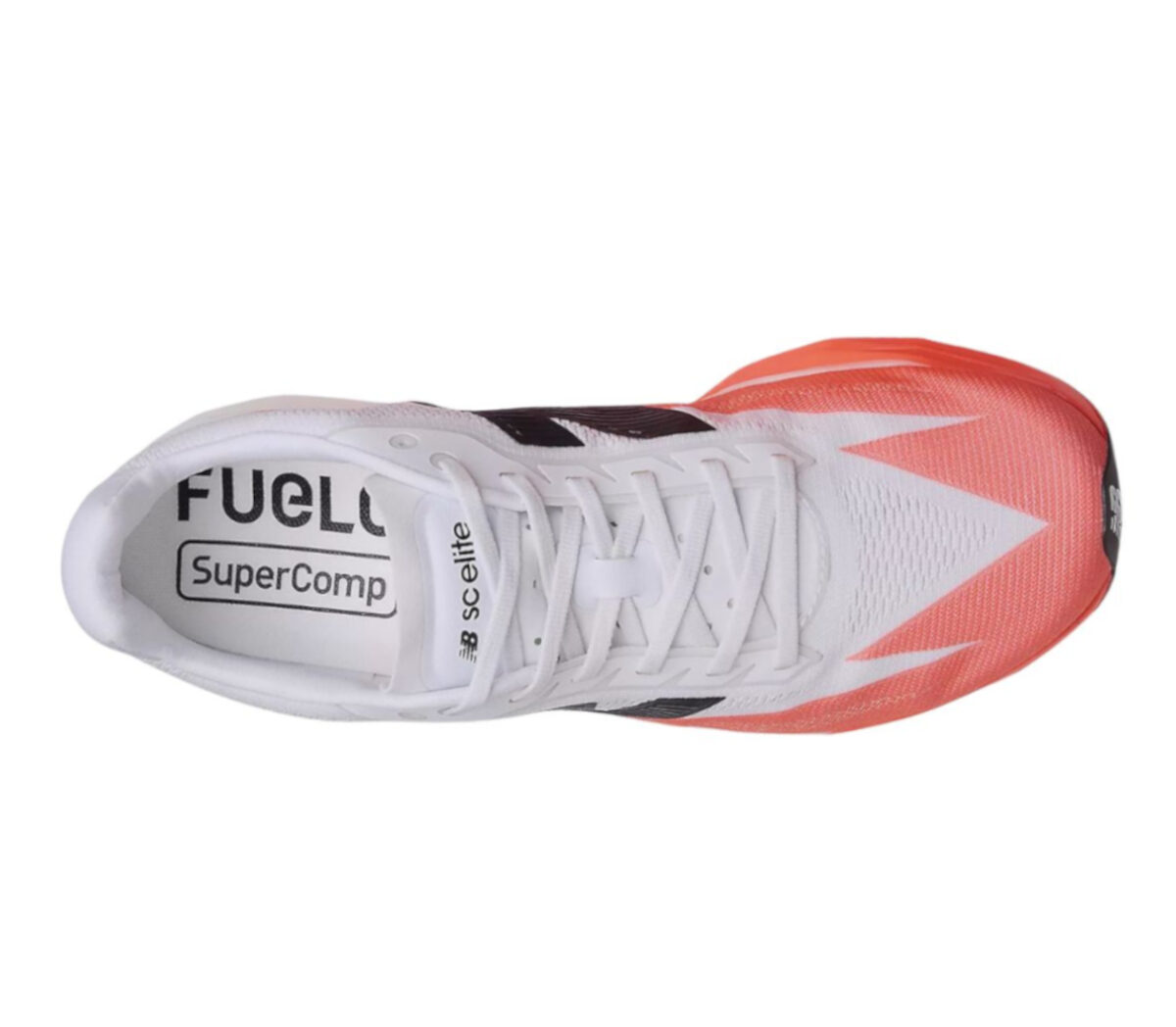 Tomaia Scarpa New Balance SuperComp Elite v5 uomo bianca rosa