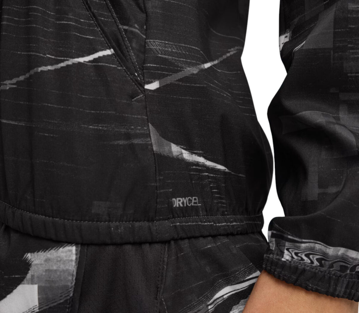 Dettaglio Giacca Puma Run Velocity AOP Woven Jacket donna nera