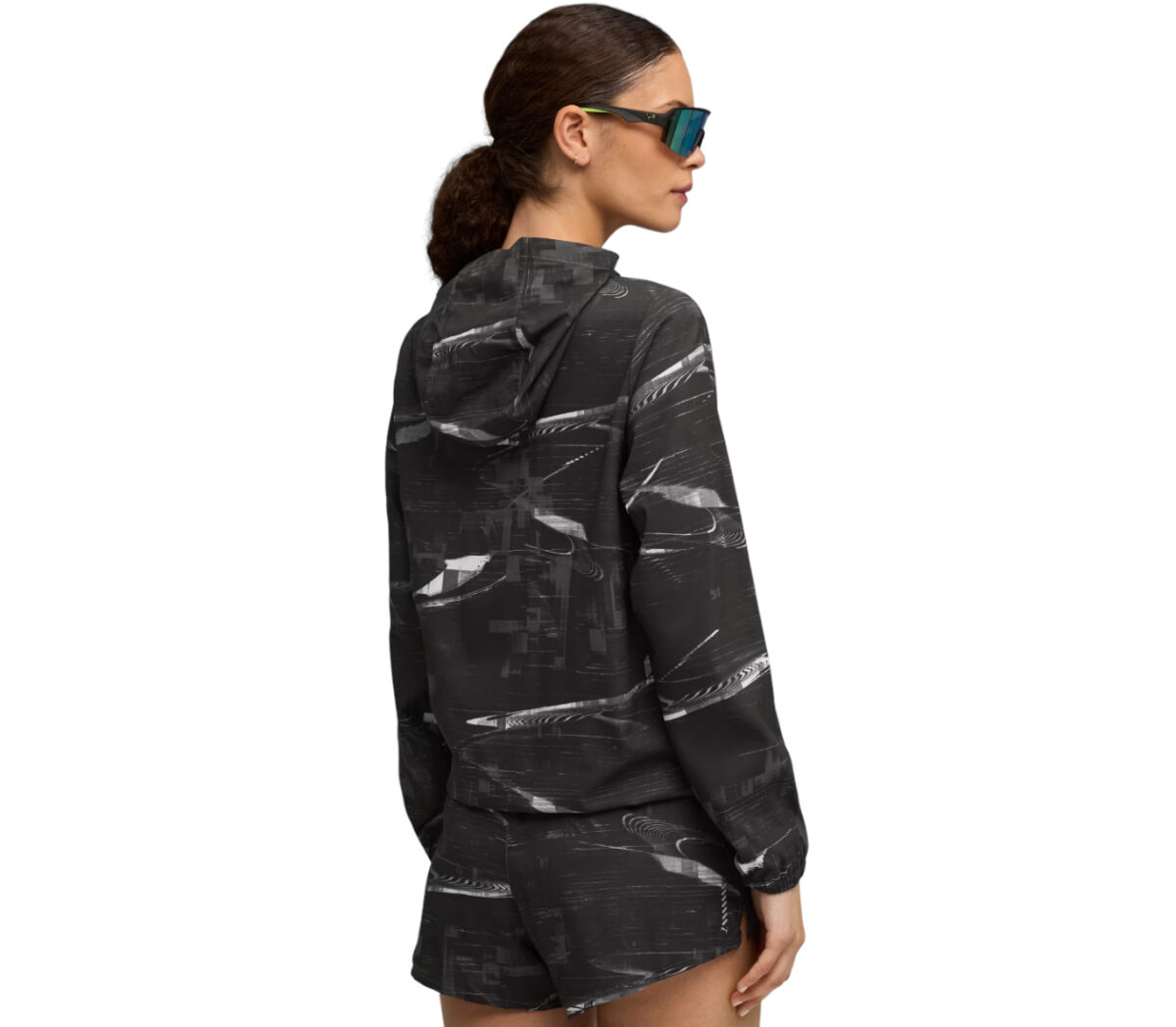 Dietro Giacca Puma Run Velocity AOP Woven Jacket donna nera