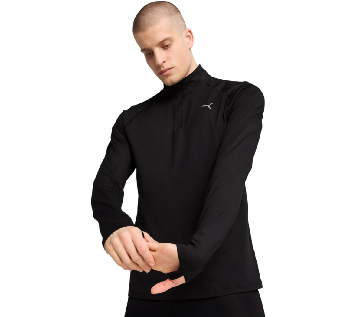 Maglia Puma Run Velocity Cloudspun ¼ Zip uomo nera