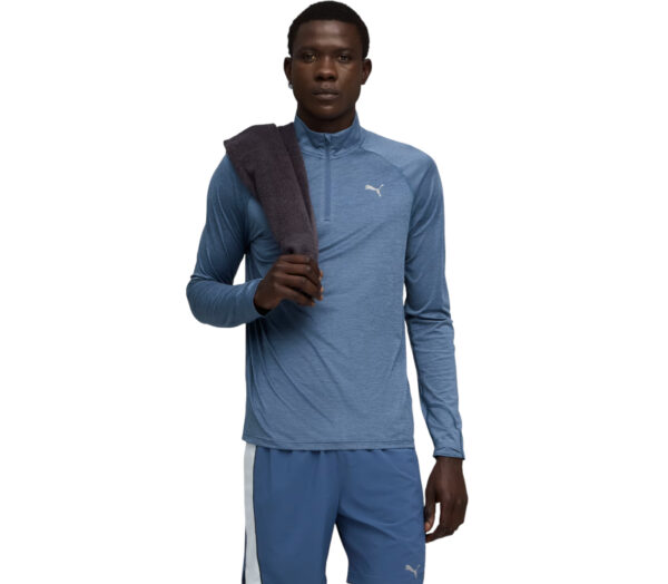 Maglia Puma Run Velocity Cloudspun ¼ Zip uomo blu