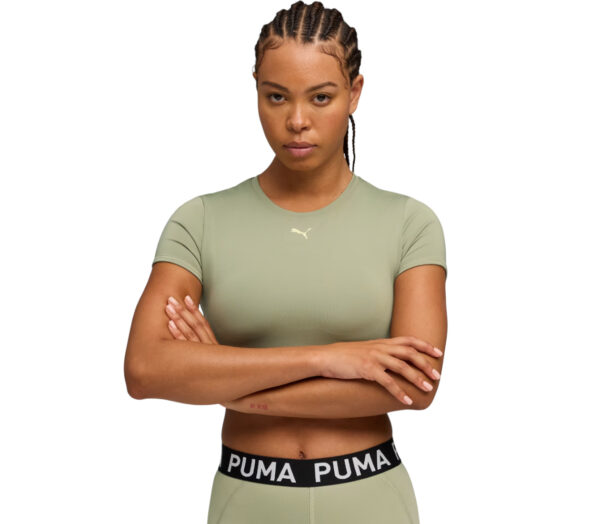 T-shirt Puma Strong Tee donna verde militare