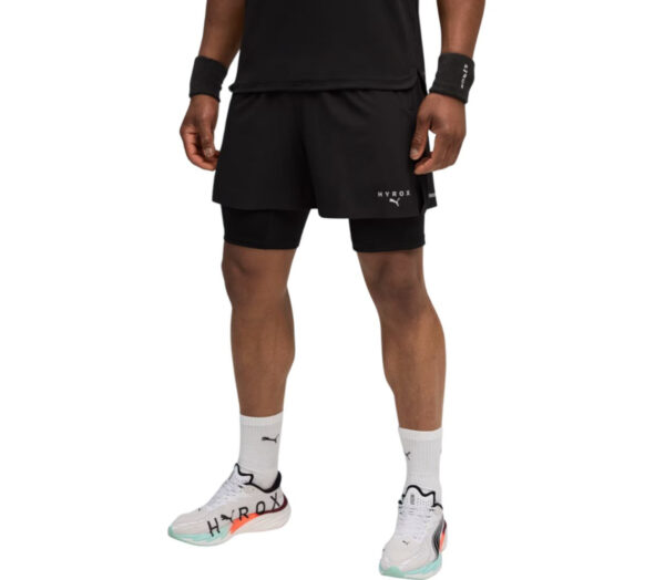 Pantaloncino Puma x Hyrox 2in1 uomo nera
