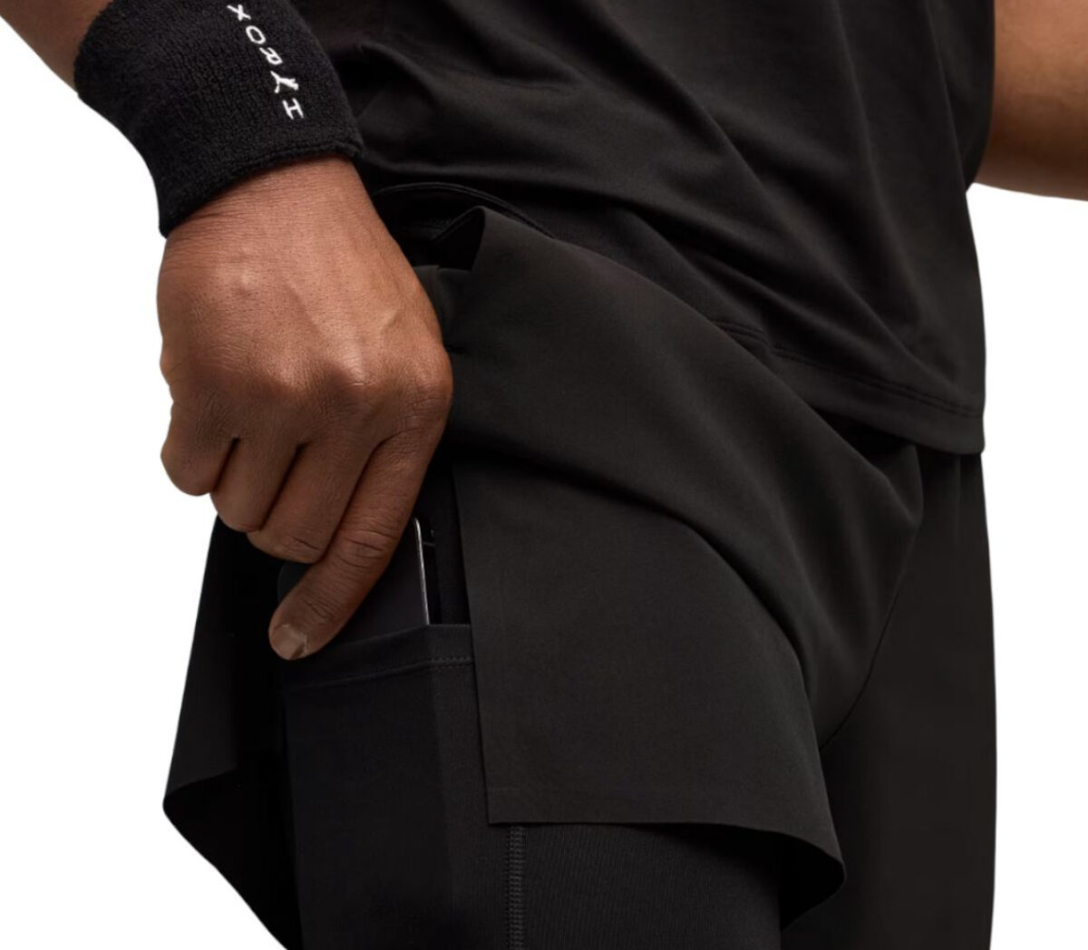 Dettaglio Pantaloncino Puma x Hyrox 2in1 uomo nera