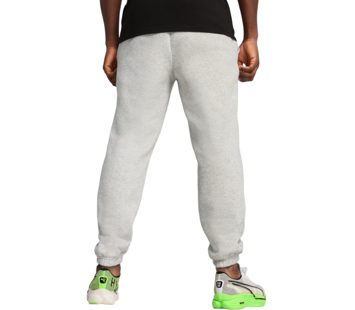 Dietro Pantalone Puma x HYROX Fleece Sweatpant uomo grigio chiaro