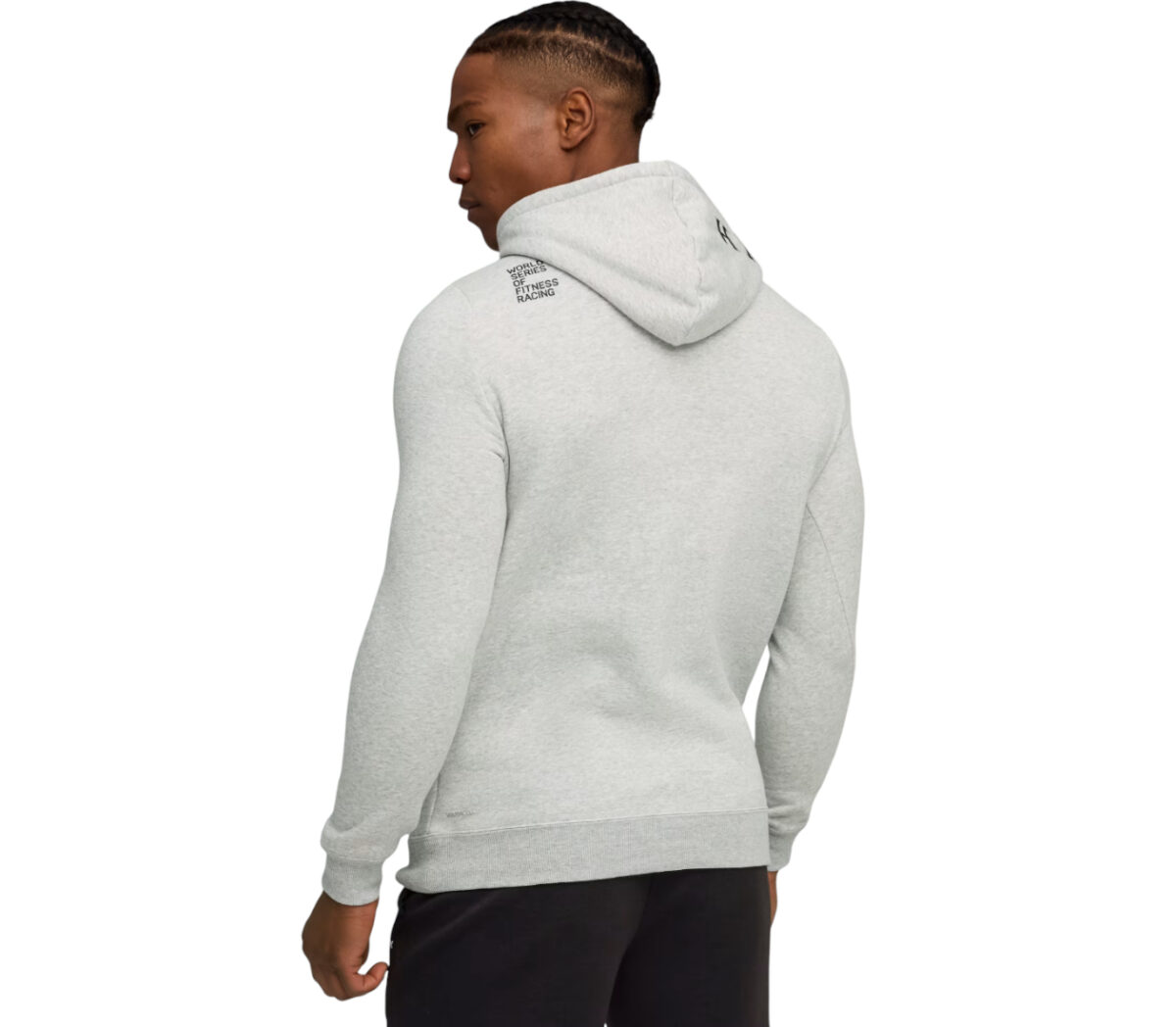 Dietro Felpa Puma x HYROX Heavyweight Hoodie uomo grigia chiara