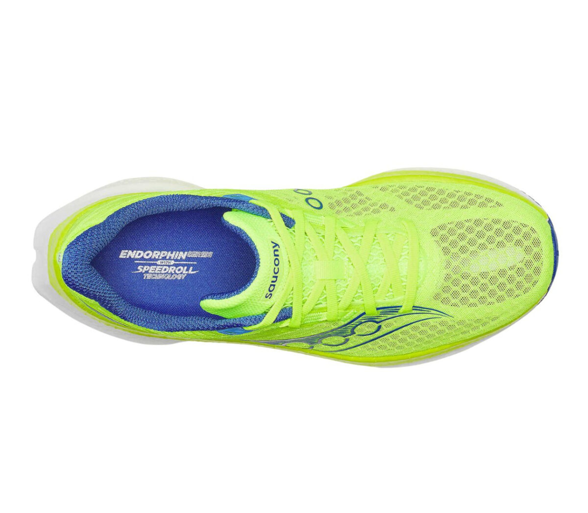 Tomaia Scarpa Saucony Endorphin Speed 5 uomo giallo blu