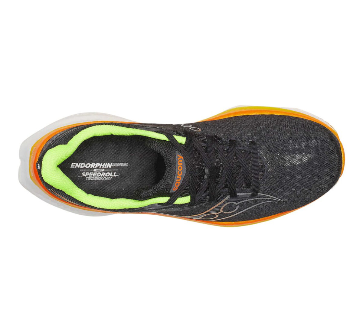 Tomaia Scarpa Saucony Endorphin Speed 5 uomo nera arancione