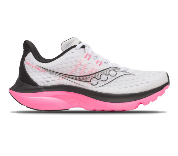 Scarpa Saucony Kinvara 16 donna bianca rosa