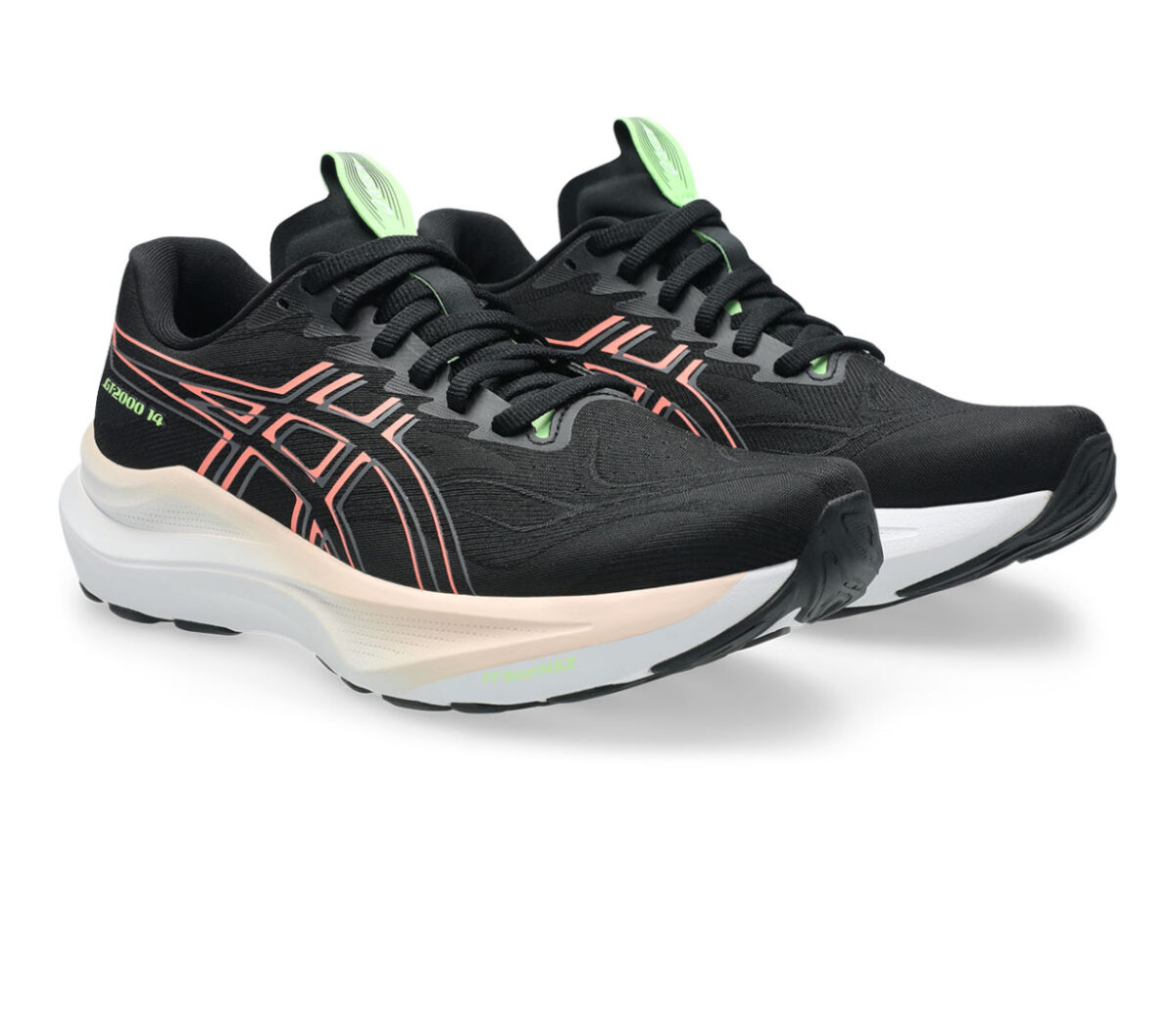 Coppia Scarpa Asics Gt-2000 14 donna Black Sun Coral